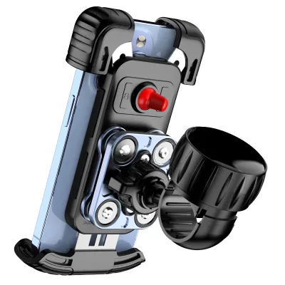 Universal Cell Phone Bike Holder 360 Degree Rotating Motorcycle For 5.1-6.8 Inch S