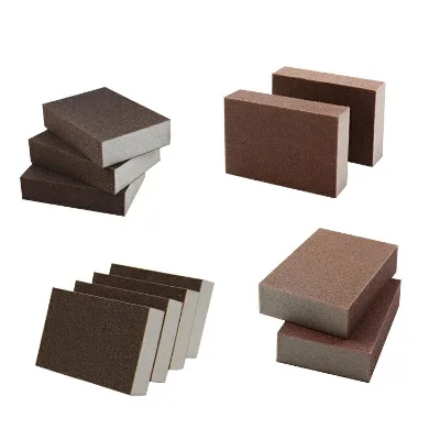 Enda Hot Selling High Density Eco-Friendly Brown/Red Emery Sponge 750%-2000% Water Absorption 10x7x2.5cm Kitchen Car Cleaning
