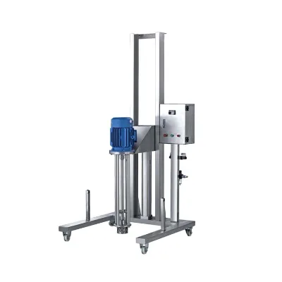 Stainless Steel Shampoo Detergent Movable Pneumatic Lifting Homogenizer Mixing Machine ISO9001 CE EU Certified