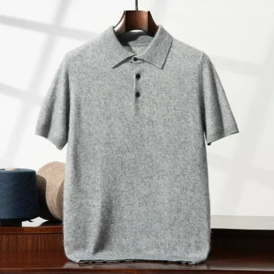 Wholesale Custom High-end Cashmere Shirt Cashmere - Manufacturer Polo Sportswear Cashmere