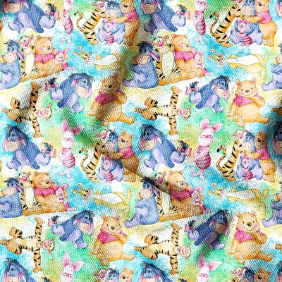Good Quality Printed Cartoon Pattern Canvas Material 100% Polyester Duck Canvas Fabric for Home Decor