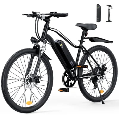 Dropshipping EB3S Electric Mountain Bike Rear Hub Motor Dual Shock Absorption City Bicycle With Pedal for US