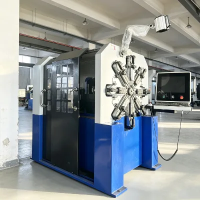 CNC Automatic Spring Making Machine for Special-shaped Compression Double Torsion Battery & Flat Springs with PLC & Motor