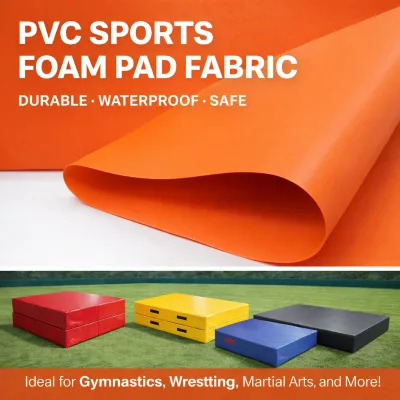 Professional Wear-Resistant UV Protection 650GSM for Indoor Fitness PVC Sports Mat Fabric