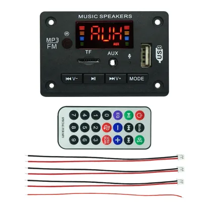 2X25W Car MP3 Sound Audio Power Amplifier Module Board Wireless Module Player Decoder Board DC 7V-16V