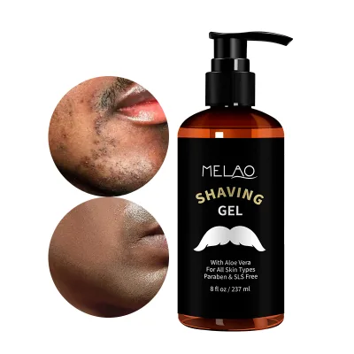New Male Beard Shaving Gel Private Label Soothing Women Shave Gel Custom Wholesale OEM Mens Shave Gel With Aloe Vera