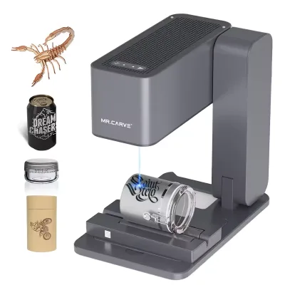 New DAJA Mr Carve C1 Mini CNC DIY Small Fibre Laser Marking Machines Laser Printer Laser Engraver for Gold Jewelry Wood Leather
