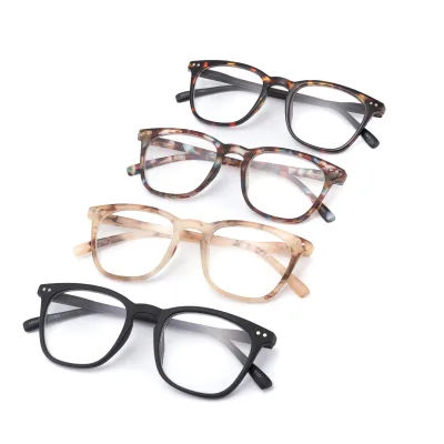 2022 Fashion Colorful High Quality Plastic Slim Unisex Glasses for Reading