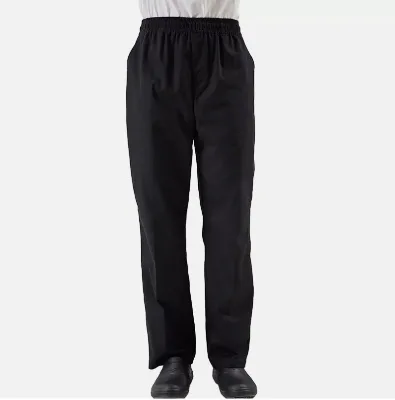 Men Chef Trousers Food Service Work Wear Kitchen Restaurant Uniform Cook Fireproof Functional Pants