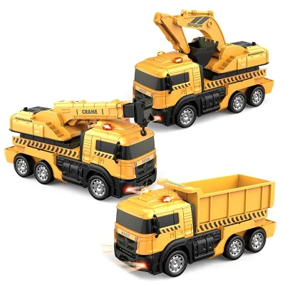 40MHZ Rc Excavator Construction Toys Vehicles Remote Control Transform Deformation Robot Toy Car Rc Monster Trucks for Children