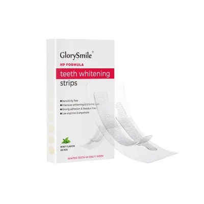 Hot Selling Food Grade Flavor No Slip Free Residue Whitening Strips Private Logo Custom
