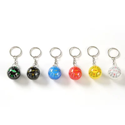 Outdoor Survival Compass Hiking Wilderness Survival Compass With Key Ring