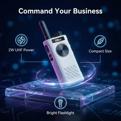 Small Walkie Talkie with 2W Output Power for Children UHF VHF PMR446Mhz Portable Professional Two Way Radio