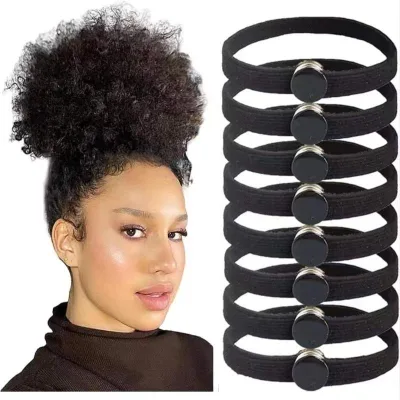 Yiwu Factory High Quality Plaited Elastic Hair Bands Large Elastic Hair Band