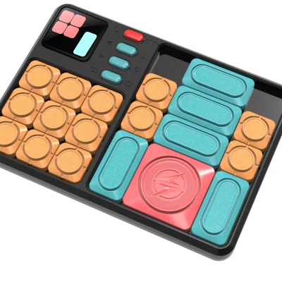 Huarong Road Smart Sensor Game Super Slide 500+Levelled up Challenges Interactive Fidget Brain Teaser Puzzles Magic Cubes