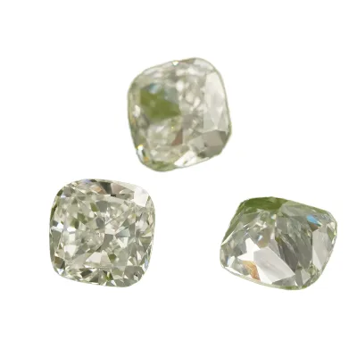 Loose Synthetic Cushion Cut 3*3~5*5mm DEF VS White Color Lab Grown Diamonds Excellent Diamond Cut