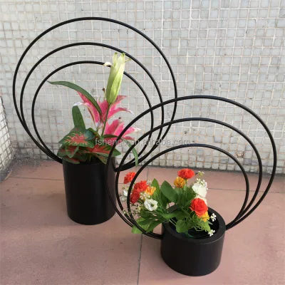 Custom Made Modern Handmade Small Stainless Steel Black Mirror Floor Vase for Home Decor