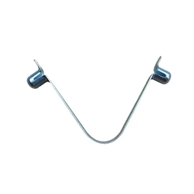 Caiyin Stainless Steel V Shape Flat Solid Snap Double Button Spring Clip for Tubing Locking Tube Push Pin