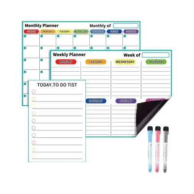 Off-the-shelf Soft Magnetic Repeatable Magnetic Message Board Office Will Record Writing Magnetic Removable Refrigerator Magnets