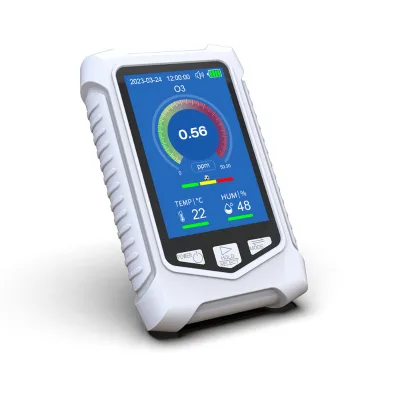 Handheld Ozone Detector 0-50ppm O3 Tester Temp Humidity Monitor Adjustable Alarm Rechargeable  Home Air Check OEM Factory