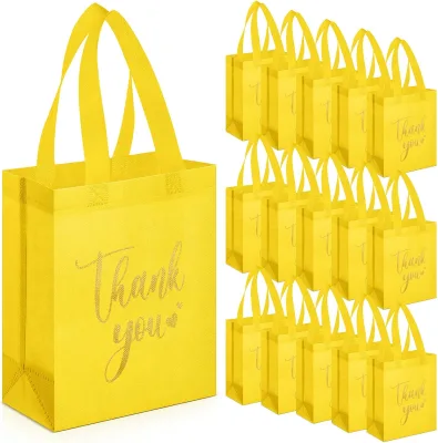 Custom Vivid Printed Non Woven Tote Bag Wide Gusset Bottom Shopping Bag Reusable Non Woven Gift Bag