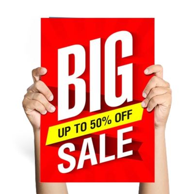 Waterproof Poster Promotional Posters Discount Notice Custom Poster for Store Propaganda