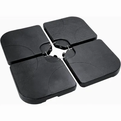 High Quality Foldable Waterproof Outdoor Patio Umbrella Base Stand with PE Material for Hotel Use Water and Sand Filled