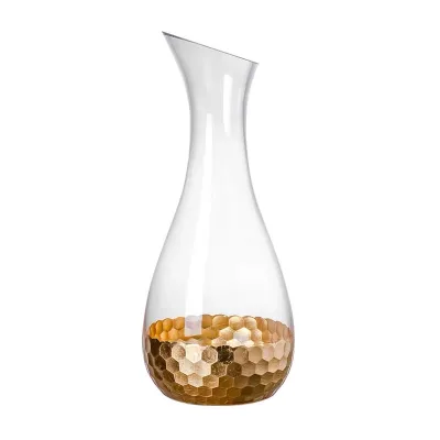 Hot Sale High Quality Customized Gold Crystal Wine Glass Decanter