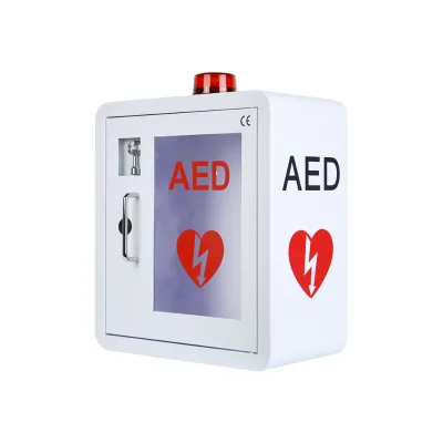 Wholesale Metal AED Cabinet Wall Mount Lockable AED Storage Box Hospital Emergency AED Cabinet