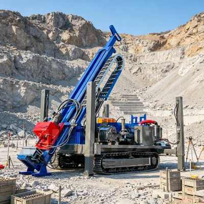 Strong Climbing Ability Direct Factory Price Hydraulic Core Drilling Rig with diamond Drill Bit Forgeological Rock Core Sampling