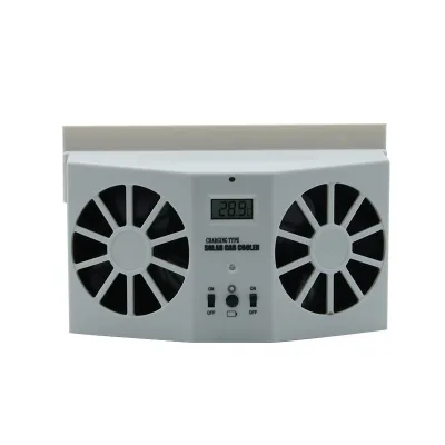 12 Volt Solar Car Window Fan High Power Motor Air Circulating Cooling System Car Fan