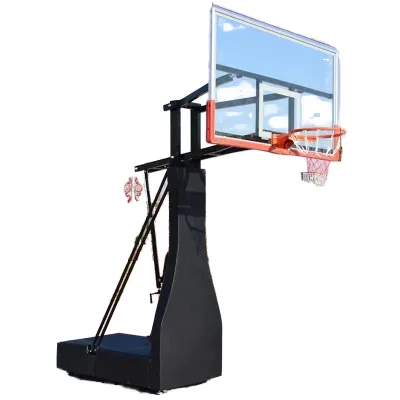 Simulated Hydraulic Basketball Stand Adjustable Height Durable Electrostatic -Proof Schools/Community Courts High