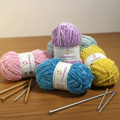 Chenille Yarn Gold Velvet Coarse Wool Hand-knitted Thread Wholesale Scarf Polyester Yarn Crochet Dolls Chenille Yarn