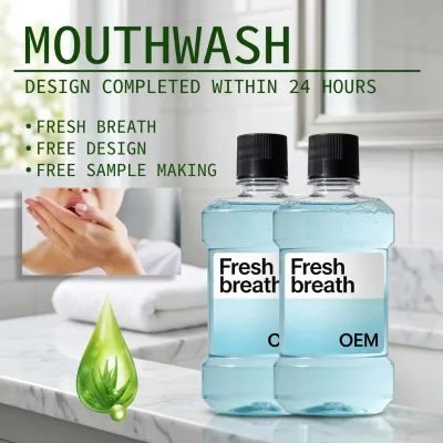 Tracey Teeth Whitening Fresh Fruit Flavor Mint Mouthwash Cleanses Breath Deodorizes No Alcohol Irritation Protects Antibacterial