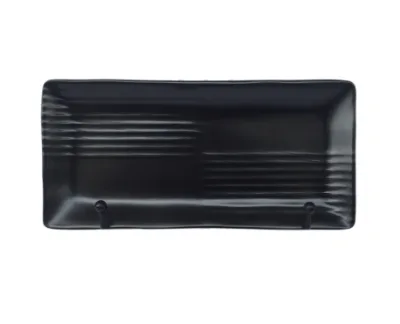 hot sale striped melamine plates unbreakable melamine sushi dishes cheap melamine dinnerware