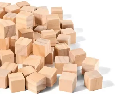 2025 New Custom Kids Educate Math Puzzle Toys Wooden Cubes for Kids DIY Blank Wooden Crafts Activity Kits