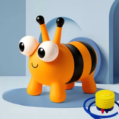 Bee Children PVC Environmental Protection Inflatable Non-Toxic Thick Increase Source LULU Brand Horse Riding Games 70kg Capacity
