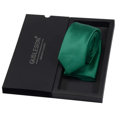 Mens Ties Formal Luxurious Necktie Business Wedding Fashion Jacquard 6cm Ties Hanky for Men Dress Shirt Accessories Tie with Box