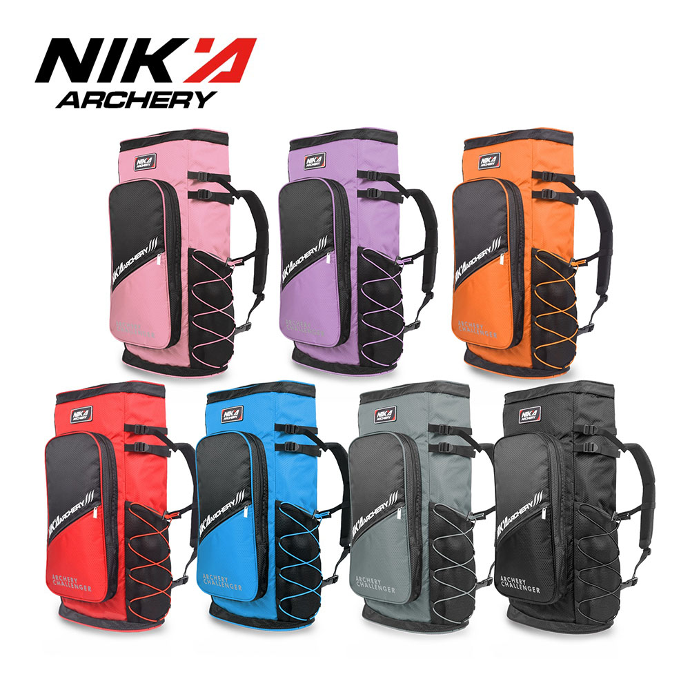 Nika Archery Recurve Bow Backpack Portable Travel Outdoor Shooting Bag with Arrow Tube for Competition