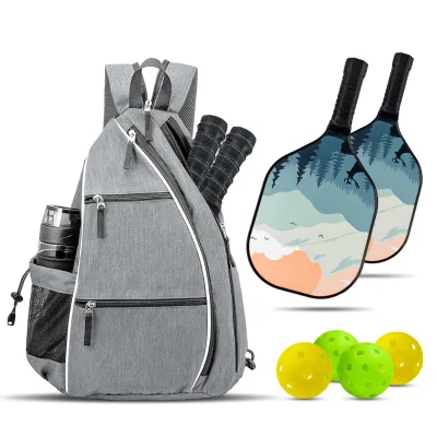 Custom Logo Men Women Sports Pickle Ball Racket Backpack Durable Quilted Waterproof Pickleball Paddles Bag