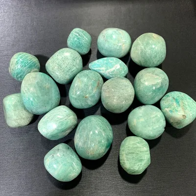 Wholesale Natural Amazonite Crystal Gravel Stone Amazonite Tumbled Stone for Healing