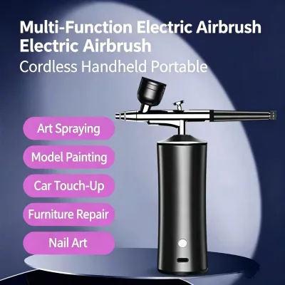 Airbrush Gun, Electric Spray Painting, Tattoo and Illustration Modeling, Figure Coloring, Acrylic Paint, Nail Art Spray.