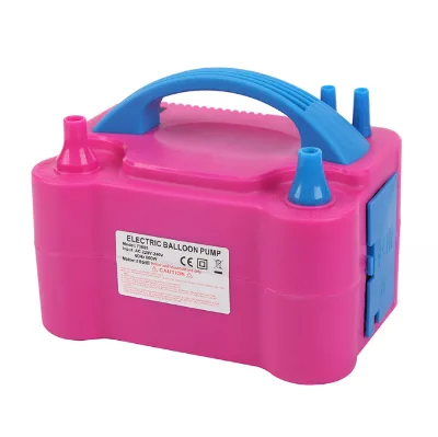 Portable Dual Nozzle Automatic Ballon Manual Plastic Hand Air Pump Electric Balloon Pump Inflator Machine