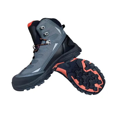 Unisex Waterproof Trekking Shoes Cow Leather Upper Mid-Height Wide Width Quick-Dry Mesh Wet Terrains Height Increasing Long