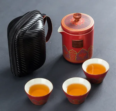 Factory Price Chinese Green Teapot Teabag Gift Set