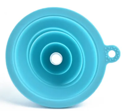 High Quality Funnel creative portable folding oil funnel with thickened telescopic silicone