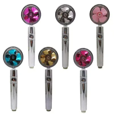 Small Fan ABS Rain High Pressure Spray Nozzle for Toilet 360 Degrees Rotating Water Saving Shower Head Bathroom Accessories