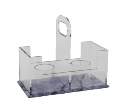 Customized Acrylic Cups Holder Lucite  Cutlery Holder Classic Lucite Tableware&cup Holder - Marble Design