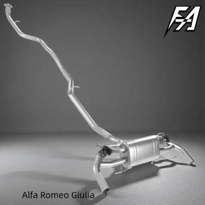 High Performance 304 Stainless Steel Electronic Valve Exhaust System Suitable for 2019 Alfa Romeo Juliet 2.0T