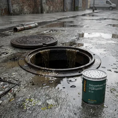 W-110 Modern Hydrophilic Polyurethane CE Certified Eco-Friendly Crack-filling Water Stop Grouting Material for Sewage Manhole